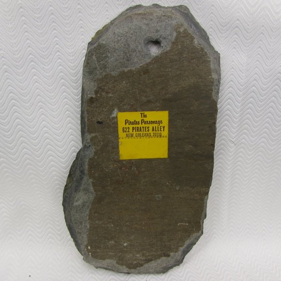 Pirates Alley New Orleans Hand Painted Rustic Slate Art Painting 3" x 6" - Picture 6 of 7